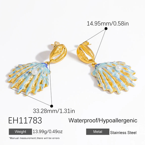 Stainless Steel Electroplated Handmade Women's Light Luxury Style Earrings