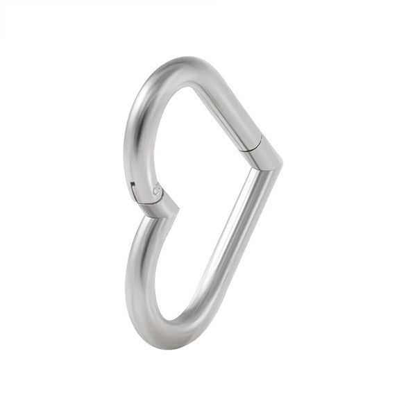 Stainless Steel Electroplated Heartshaped Earrings Lip Ring Interface Ring Ear Bone Ring