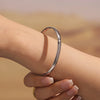 316L Stainless Steel Electroplated 18K Gold Plain Ring Bracelet Luxury Jewelry