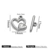Stainless Steel Electroplated 18K Real Gold Colorpreserving Multistyle Ot Buckle Jewelry Accessory