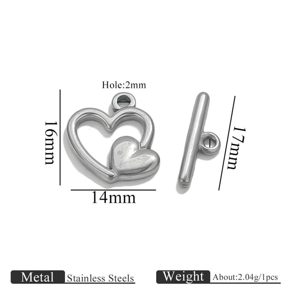 Stainless Steel Electroplated 18K Real Gold Colorpreserving Multistyle Ot Buckle Jewelry Accessory