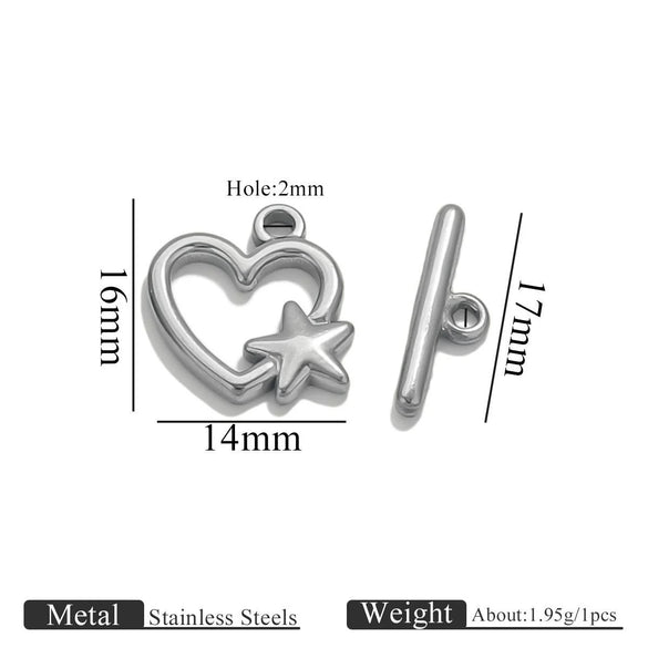 Stainless Steel Electroplated 18K Real Gold Colorpreserving Multistyle Ot Buckle Jewelry Accessory