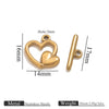 Stainless Steel Electroplated 18K Real Gold Colorpreserving Multistyle Ot Buckle Jewelry Accessory