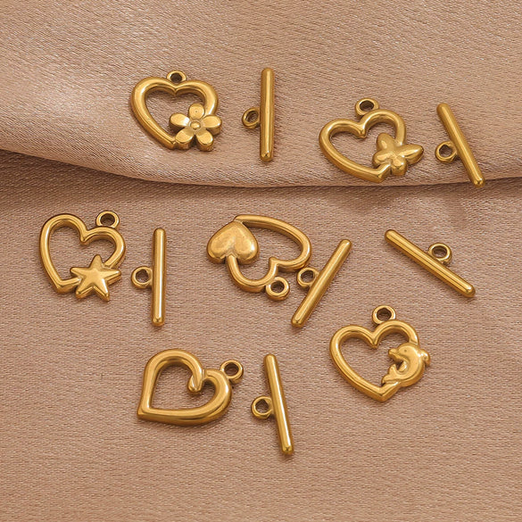 Stainless Steel Electroplated 18K Real Gold Colorpreserving Multistyle Ot Buckle Jewelry Accessory