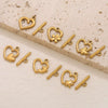 Stainless Steel Electroplated 18K Real Gold Colorpreserving Multistyle Ot Buckle Jewelry Accessory