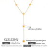 Stainless Steel Electroplated 18K Real Gold Geometric Bow Heart Flower Clavicle Necklace For Women