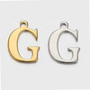 Stainless Steel Electroplated Letter Piercing Pendant