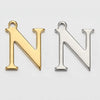 Stainless Steel Electroplated Letter Piercing Pendant
