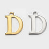 Stainless Steel Electroplated Letter Piercing Pendant
