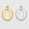 Stainless Steel Electroplated Letter Piercing Pendant