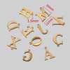 Stainless Steel Electroplated Letter Piercing Pendant