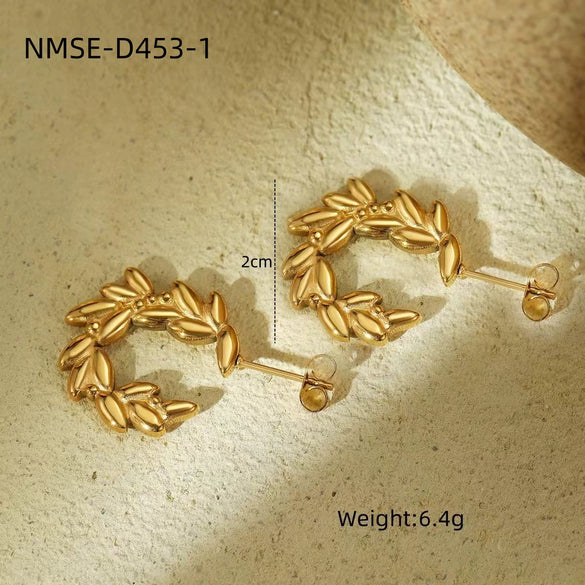 Stainless Steel Electroplated Personality Trendy Women's Earrings