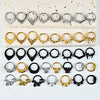 Stainless Steel Electroplated Pointed Cone And Arc Split Ring Jewelry Spider Design Earrings And Nose Ring
