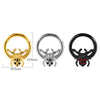 Stainless Steel Electroplated Pointed Cone And Arc Split Ring Jewelry Spider Design Earrings And Nose Ring