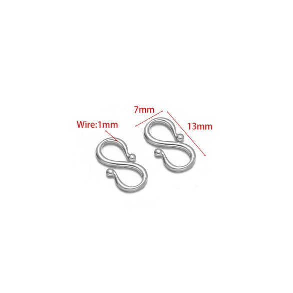 Stainless Steel Electroplated S W Shape Necklace Making Accessories Diy Jewelry Supplies