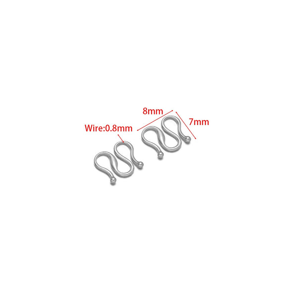 Stainless Steel Electroplated S W Shape Necklace Making Accessories Diy Jewelry Supplies