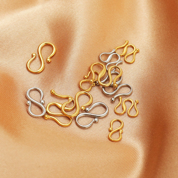 Stainless Steel Electroplated S W Shape Necklace Making Accessories Diy Jewelry Supplies