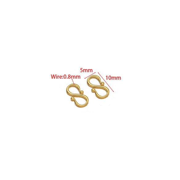 Stainless Steel Electroplated S W Shape Necklace Making Accessories Diy Jewelry Supplies