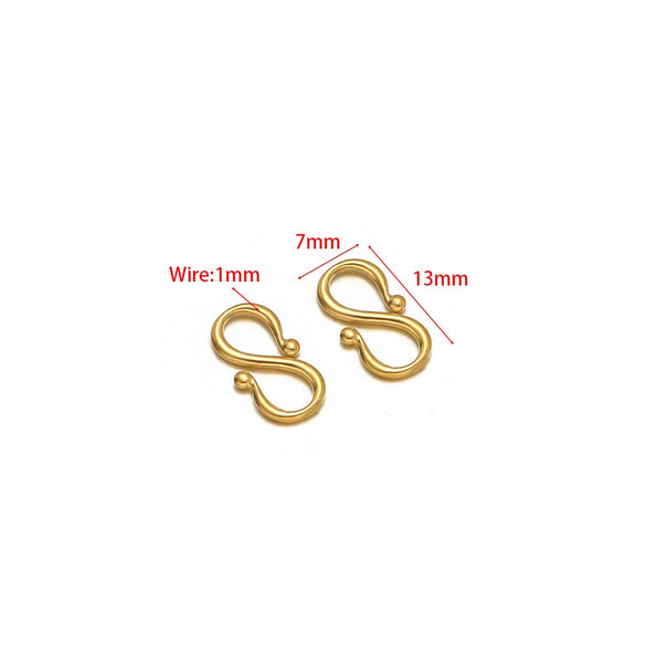 Stainless Steel Electroplated S W Shape Necklace Making Accessories Diy Jewelry Supplies