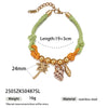 Stainless Steel Electroplated Shell Flower Conch Braided Bracelet For Women