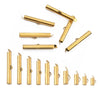 Stainless Steel Electroplated Sliding Buckle Belt Cover Connecting Pipe Sliding Pipe Clip Earrings Diy Accessories