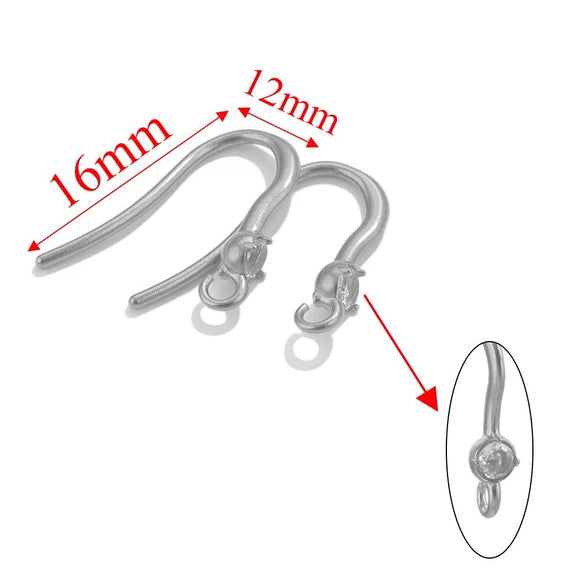 Stainless Steel Electroplated Soft Fish Ear Hooks Diy Handmade Earrings Jewelry Accessories