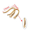 Stainless Steel Electroplated Soft Fish Ear Hooks Diy Handmade Earrings Jewelry Accessories