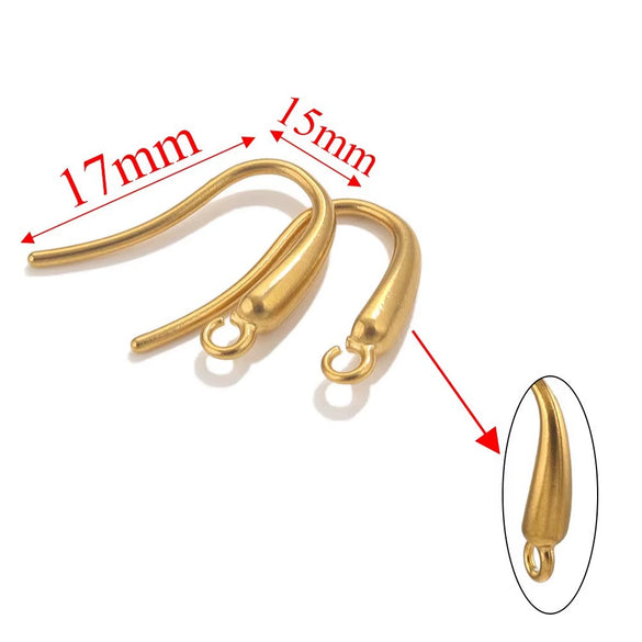 Stainless Steel Electroplated Soft Fish Ear Hooks Diy Handmade Earrings Jewelry Accessories