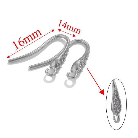 Stainless Steel Electroplated Soft Fish Ear Hooks Diy Handmade Earrings Jewelry Accessories