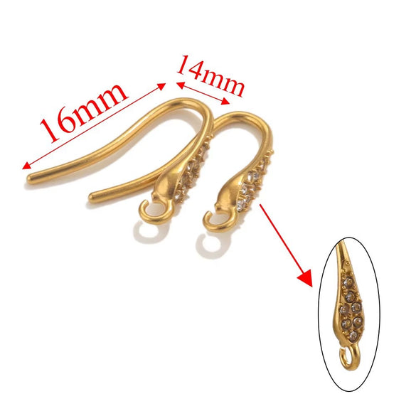 Stainless Steel Electroplated Soft Fish Ear Hooks Diy Handmade Earrings Jewelry Accessories