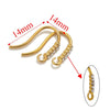 Stainless Steel Electroplated Soft Fish Ear Hooks Diy Handmade Earrings Jewelry Accessories