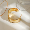 Stainless Steel Electroplated Spiral Gap Open Women's Fashion Jewelry Bracelet