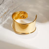 Stainless Steel Electroplated Spiral Gap Open Women's Fashion Jewelry Bracelet