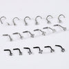 Stainless Steel Electroplated Star Shaped Nose Stud Piercing Accessory