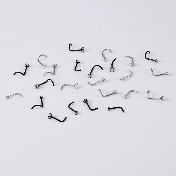 Stainless Steel Electroplated Star Shaped Nose Stud Piercing Accessory