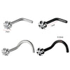 Stainless Steel Electroplated Star Shaped Nose Stud Piercing Accessory