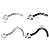 Stainless Steel Electroplated Star Shaped Nose Stud Piercing Accessory