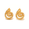 Stainless Steel Electroplated Starfish Inlaid Zircon Ocean Series Women's Earrings