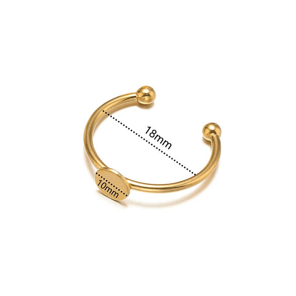 Stainless Steel Electroplated Ushape Ring Holder