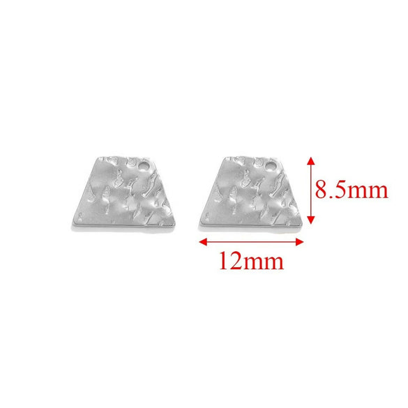 Stainless Steel Embossed Geometric Totem Jewelry Connection Accessories Pendant For Bracelet And Necklace