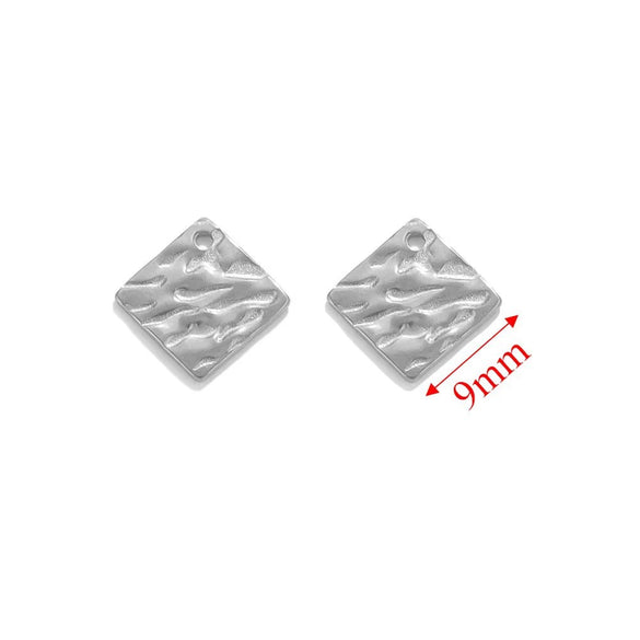 Stainless Steel Embossed Geometric Totem Jewelry Connection Accessories Pendant For Bracelet And Necklace
