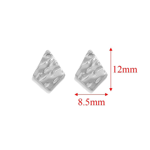 Stainless Steel Embossed Geometric Totem Jewelry Connection Accessories Pendant For Bracelet And Necklace