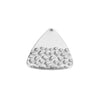 Stainless Steel Embossed Love Heart Electroplated Earrings Jewelry Accessories