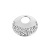 Stainless Steel Embossed Love Heart Electroplated Earrings Jewelry Accessories
