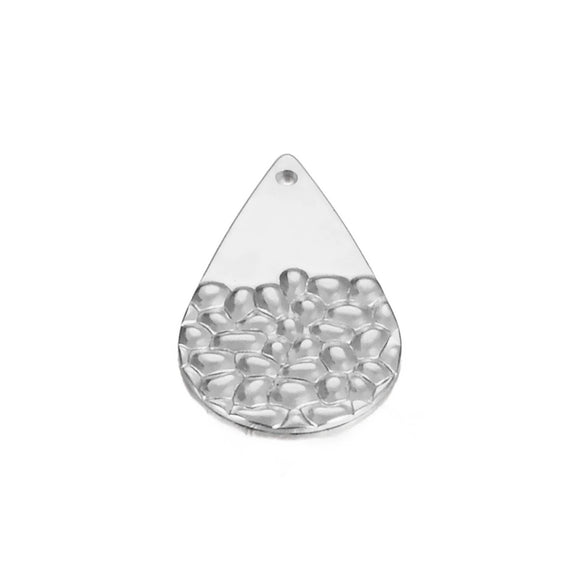 Stainless Steel Embossed Love Heart Electroplated Earrings Jewelry Accessories
