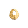 Stainless Steel Embossed Love Heart Electroplated Earrings Jewelry Accessories