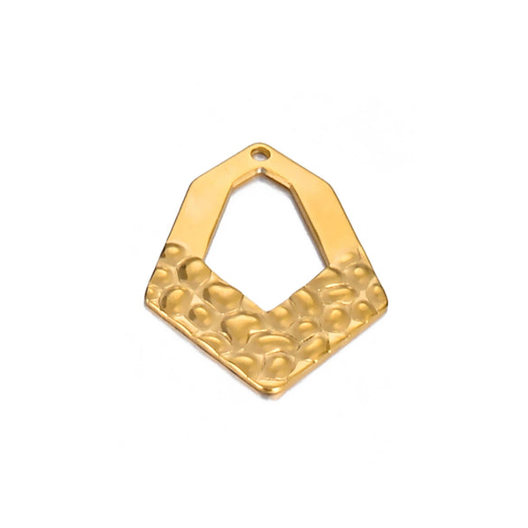 Stainless Steel Embossed Love Heart Electroplated Earrings Jewelry Accessories