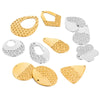 Stainless Steel Embossed Love Heart Electroplated Earrings Jewelry Accessories