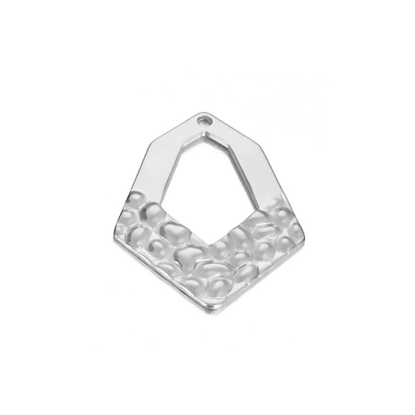 Stainless Steel Embossed Love Heart Electroplated Earrings Jewelry Accessories