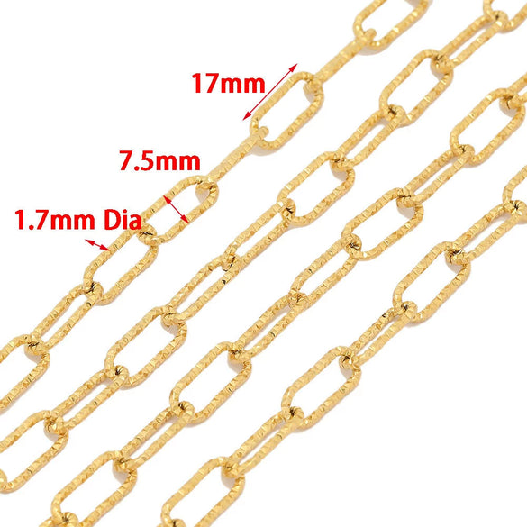 Stainless Steel Embossed O Shaped Chain Cross Diy Hip Hop Necklace Jewelry Accessories